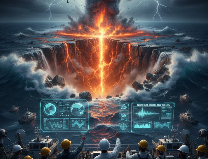 La Tierra se está partiendo bajo el Pacífico: los científicos observan el colapso de una placa tectónica en tiempo real