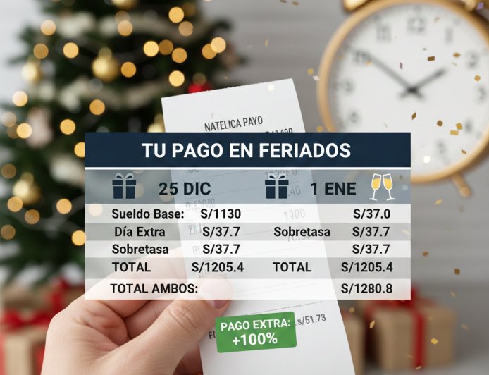 ¿Te toca trabajar en Navidad y Año Nuevo? Guía completa sobre tu pago extra