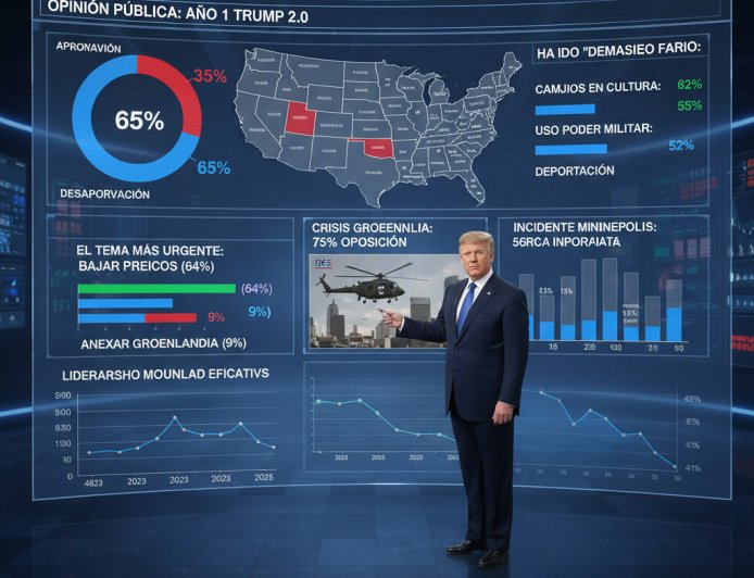 Balance del año 1: La encuesta que enciende las alarmas para el segundo mandato de Trump